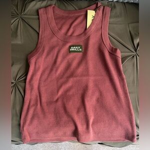Daily Drills Logo Ribbed Tank